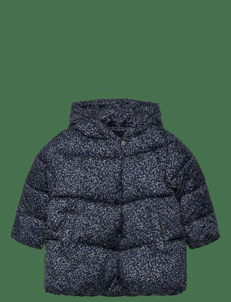 Long padded floral anorak - Dunjackor & fodrade jackor