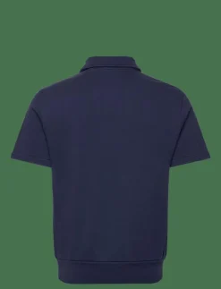 Loopback Fleece Polo-Collar Sweatshirt - Kortärmade pikéer