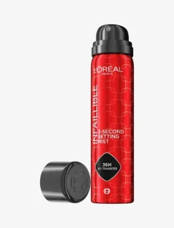 L'Oréal Paris, Infaillible, 3-Second Setting Mist, setting spray, 75ml - Ansikte