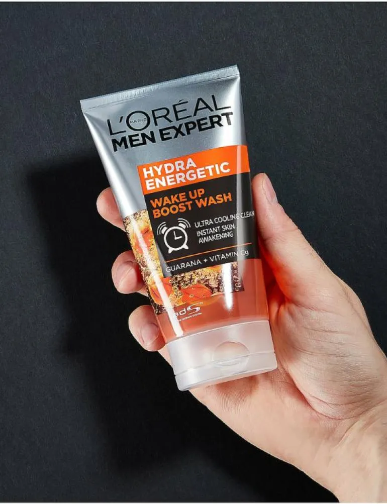 L'Oréal Paris Men Expert Hydra Energetic Wake Up Boost Wash 100 ml - Ansiktsvård