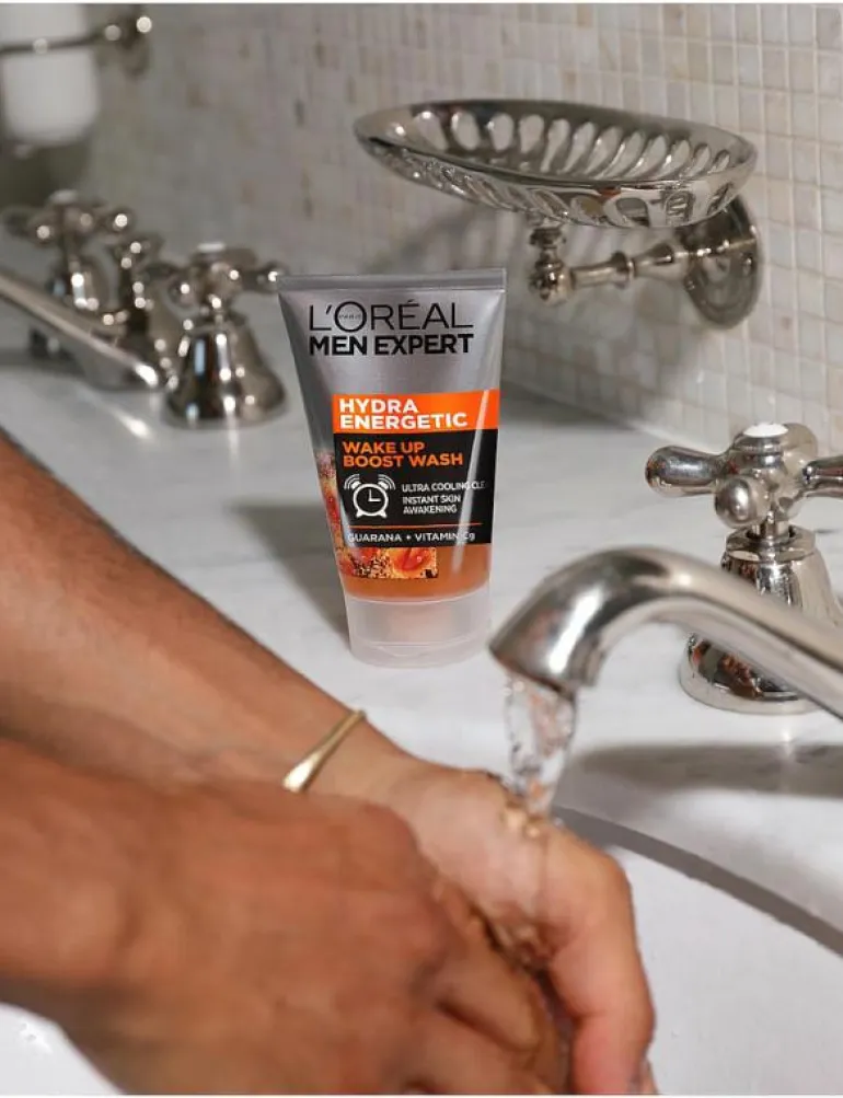 L'Oréal Paris Men Expert Hydra Energetic Wake Up Boost Wash 100 ml - Ansiktsvård