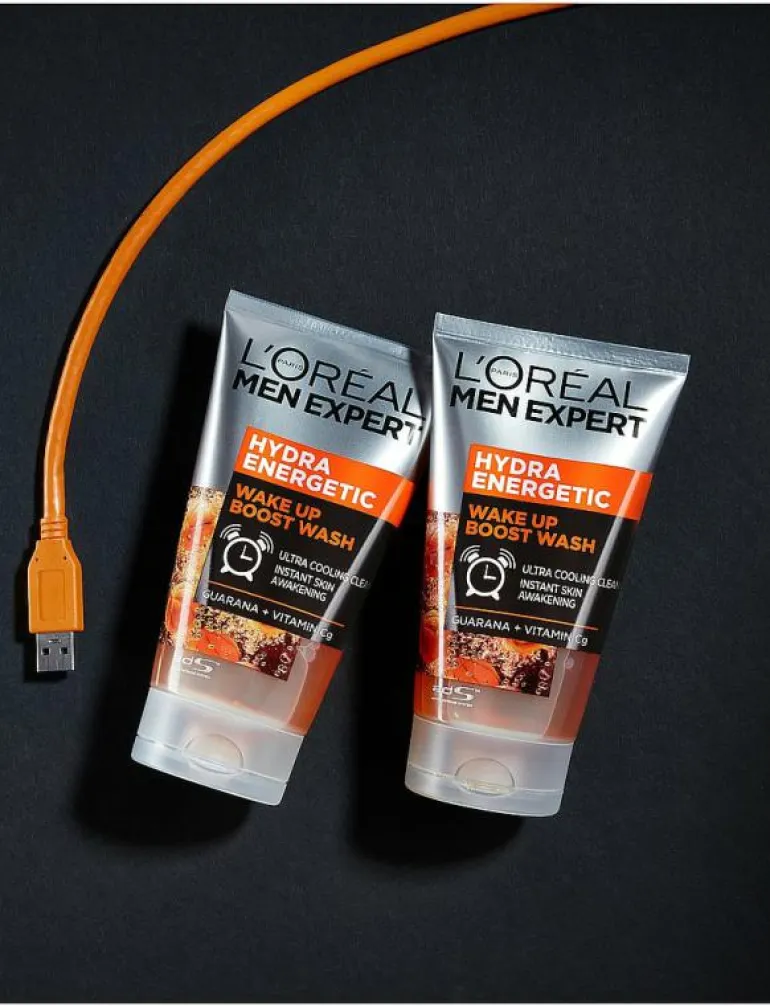 L'Oréal Paris Men Expert Hydra Energetic Wake Up Boost Wash 100 ml - Ansiktsvård