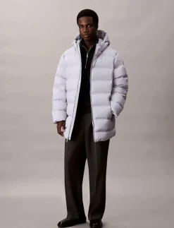 LS BONDED CHNNLD LONG HOODED PUF - Fodrade jackor
