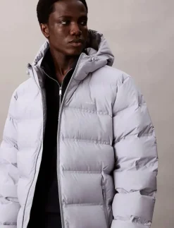 LS BONDED CHNNLD LONG HOODED PUF - Fodrade jackor