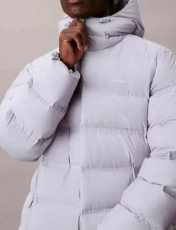 LS BONDED CHNNLD LONG HOODED PUF - Fodrade jackor