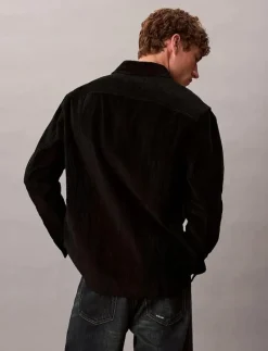 LS CORDUROY POCKET RELAXED SHIRT - Manchesterskjortor