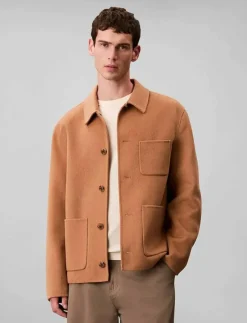 LS DOUBLE FACE WOOL BLEND CHORE - Ulljackor