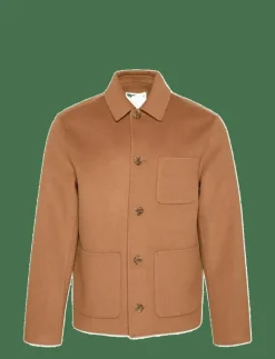 LS DOUBLE FACE WOOL BLEND CHORE - Ulljackor