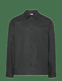 LS MELANGE FLANNEL EASY SHIRT - Flanellskjortor