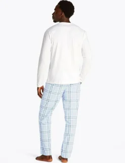 LS PANT WOVEN SET PRINT - Pyjamas