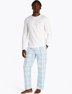 LS PANT WOVEN SET PRINT - Pyjamas