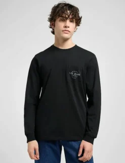 LS POCKET LOGO TEE - Långärmade t-shirts