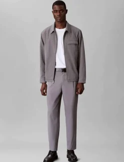 LS SEERSUCKER SHIRT JACKET - Jackor & rockar