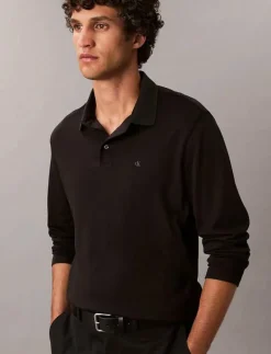 LS SUPIMA COTTON SOLID POLO - Långärmade pikéer