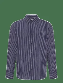 LS THIN STRIPED VISCOSE EASY SHI - Randiga skjortor