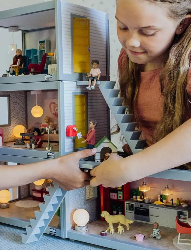 LUNDBY HUNDFAMILJ - Tillbehör till dockhus