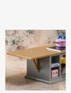 LUNDBY SPIS+KYLSKÅPSSET GRÅ - Tillbehör till dockhus