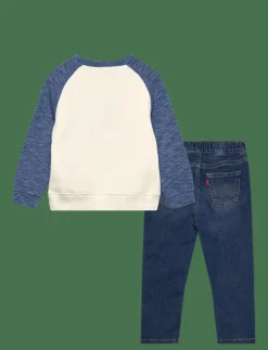 LVB SNIT MOTO CREW & DENIM SET - Set med långärmad t-shirt
