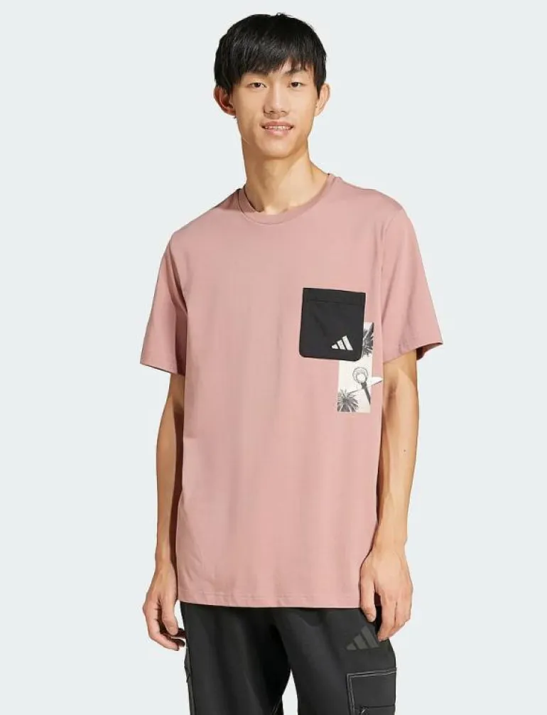 M T LENS PKT T - T-shirts