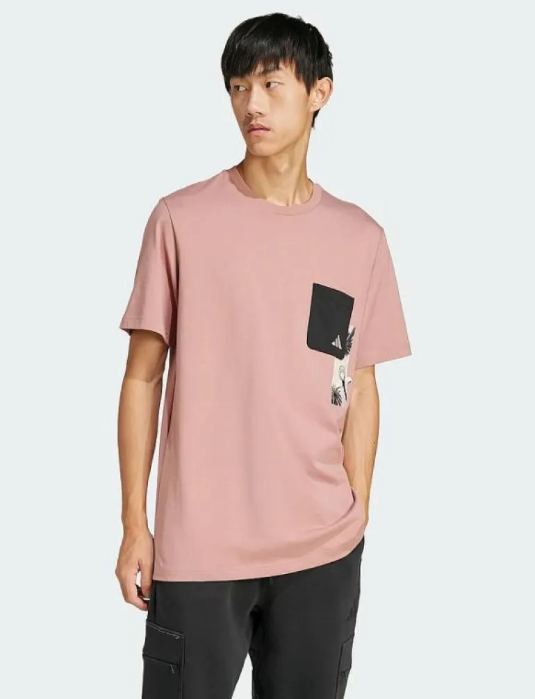M T LENS PKT T - T-shirts