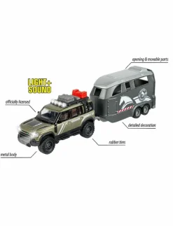 Majorette Grand Series - Land Rover med Hästtransport - Leksaksfordon