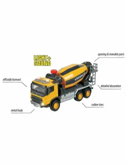 Majorette Grand Series - Volvo Lastbil med Cementblandare - Byggmaskiner