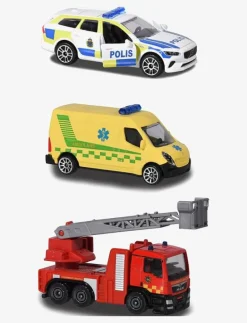 Majorette 3-Pack Svenska Utryckningsfordon - Leksaksfordon