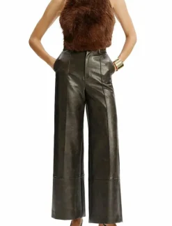 MARLOWE VEGAN LEATHER PANT - Skinnbyxor