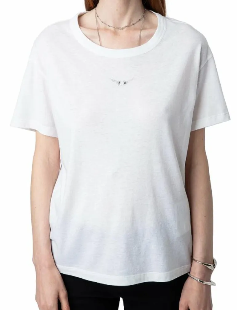 MARTA PCL WINGS STRASS - T-shirts