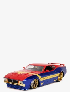 Marvel Captain Marvel 1973 Ford Mustang Mach med Figur 1:24 - Leksaksbil