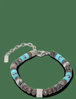 Mathias - Bracelet with stone beads in turquoise - Armband