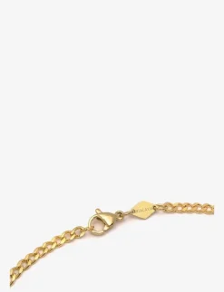 Men's Gold Necklace with Crucifix Pendant - Halsband