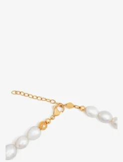 Men's Smiley Face Pearl Choker with Assorted Beads - Halsband