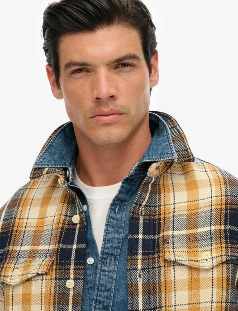 MERCHANT HEAVY CHECKED SHIRT - Rutiga skjortor