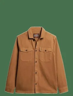 MERCHANT HERRINGBONE OVERSHIRT - Jackor & rockar