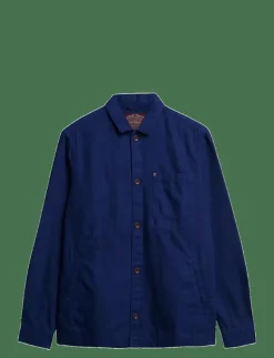 MERCHANT LINEN BLEND OVERSHIRT - Jackor & rockar