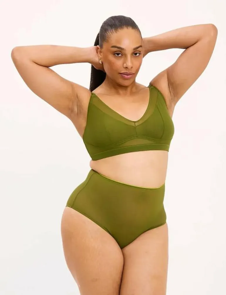 Mesh Highwaist Briefs - Trosor