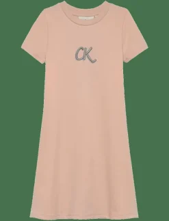 METALLIC PRINT LS A-ALINE DRESS - Kortärmade vardagsklänningar
