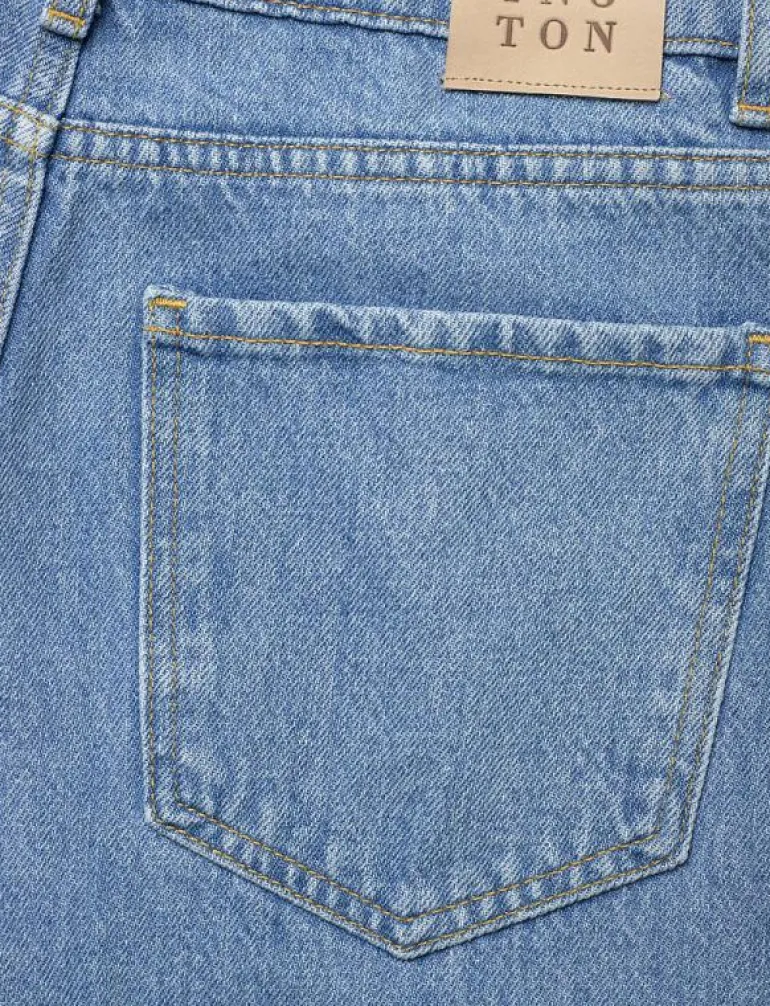 Mid-Waist Straight-Leg Jeans - Vida byxor