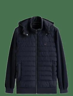MIX MEDIA HOODED ZIP THROUGH - Quiltade jackor