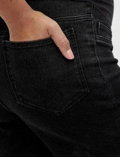 MLAMY SKINNY BLACK SHORTS V. - Jeansshorts