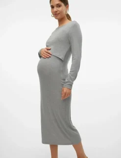 MLBRYNNA JUNE LS JRS MIDI DRESS 2F NOOS - Fodralklänningar