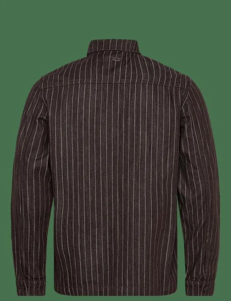 MMGMatteo Brown Stripe Overshirt - Jackor & rockar