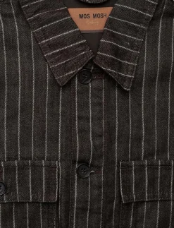 MMGMatteo Brown Stripe Overshirt - Jackor & rockar