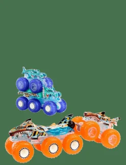 Monster Trucks Power Smashers Toy Truck & Big Rig Multipack (4 Toy Trucks) - Lastbilar