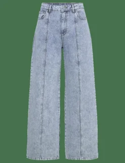 Moon Washed Denim Pants - Vida byxor