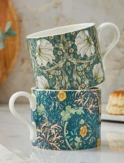 Morris & Co Mug Seaweed & Pimpernel 2-p - Kaffekoppar