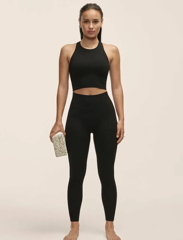 Multi Rib Seamless High Waist Tights - Seamless tights