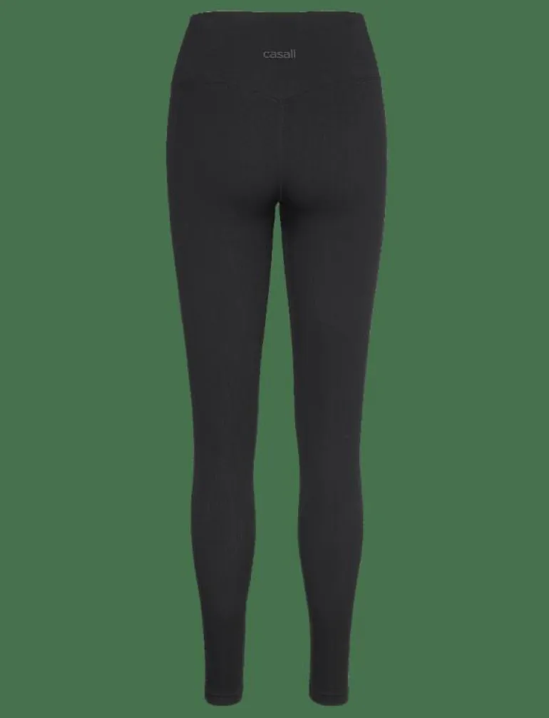 Multi Rib Seamless High Waist Tights - Seamless tights