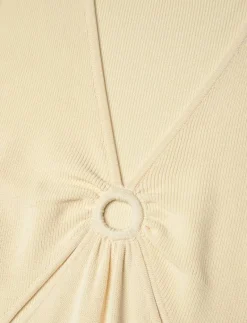 Nadia ring front knitted midi dress - Midiklänningar